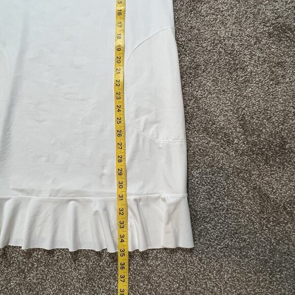 TOMMY BAHAMA Women White Dress Medium Size Stretch Pockets Sleeveless Round Neck - Picture 5 of 8